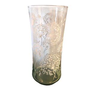 Libby Dandelion Tall Drinking Glass Smoky Vintage No Chips